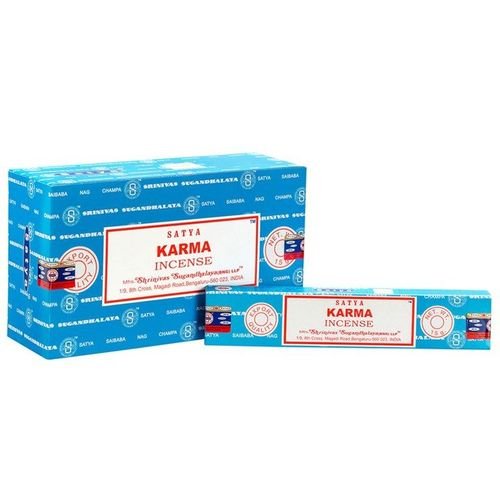 Set of 12 Packets of Karma Incense Sticks by Satya | Inspired Creative Gifts | UK Supplier