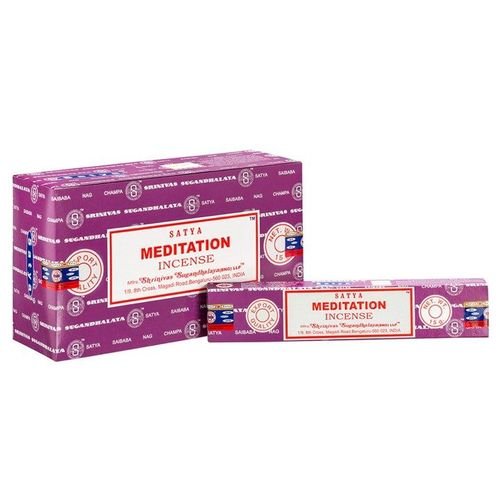 Set of 12 Packets of Meditation Incense Sticks by Satya | Inspired Creative Gifts | UK Supplier