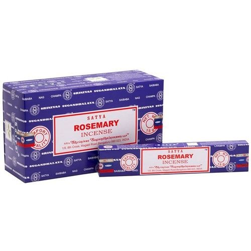 Set of 12 Packets of Rosemary Incense Sticks by Satya | Inspired Creative Gifts | UK Supplier