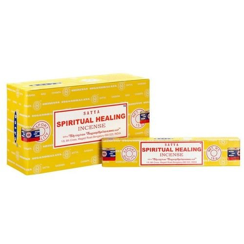 Set of 12 Packets of Spiritual Healing Incense Sticks by Satya | Inspired Creative Gifts | UK Supplier