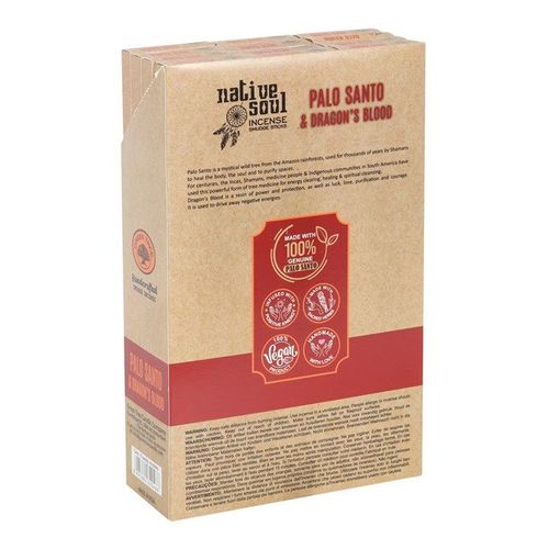 Set of 12 Palo Santo and Dragon's Blood Smudge Incense Sticks | Inspired Creative Gifts | UK Supplier