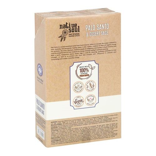 Set of 12 Palo Santo & Desert Sage Smudge Incense Sticks | Inspired Creative Gifts | UK Supplier