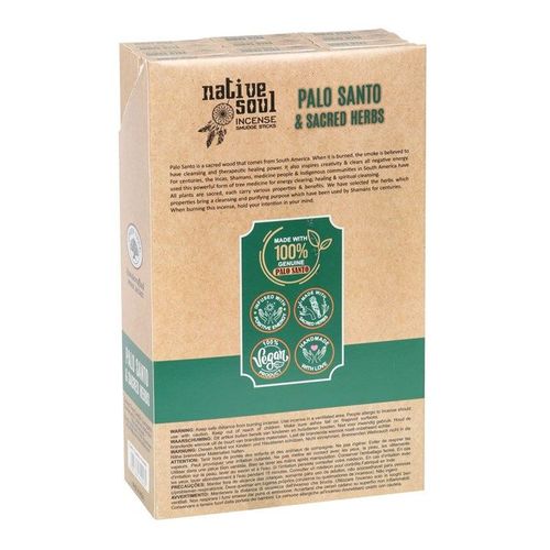 Set of 12 Palo Santo & Sacred Herbs Smudge Incense Sticks | Inspired Creative Gifts | UK Supplier