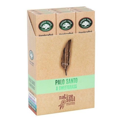 Set of 12 Palo Santo & Sweet Grass Smudge Incense Sticks | Inspired Creative Gifts | UK Supplier