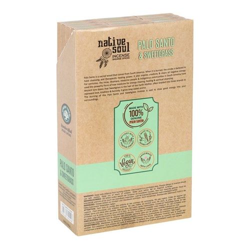 Set of 12 Palo Santo & Sweet Grass Smudge Incense Sticks | Inspired Creative Gifts | UK Supplier