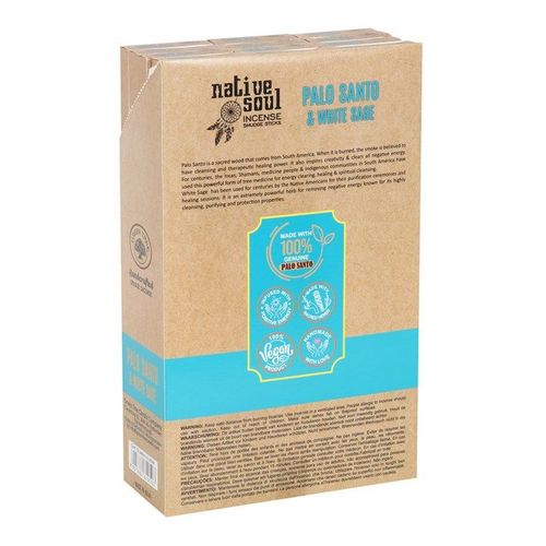 Set of 12 Palo Santo & White Sage Smudge Incense Sticks | Inspired Creative Gifts | UK Supplier