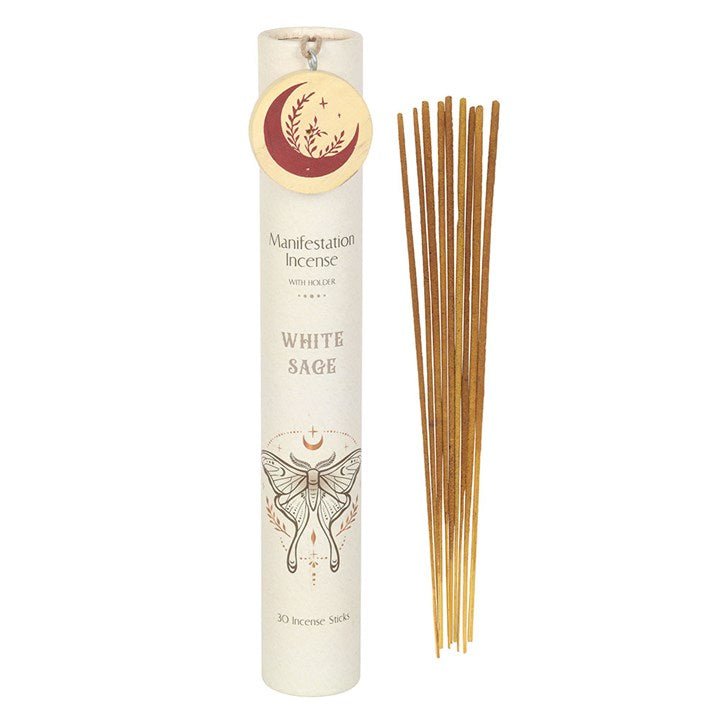Set of 12 White Sage Manifestation Incense Stick Gift Sets | Inspired Creative Gifts | UK Supplier