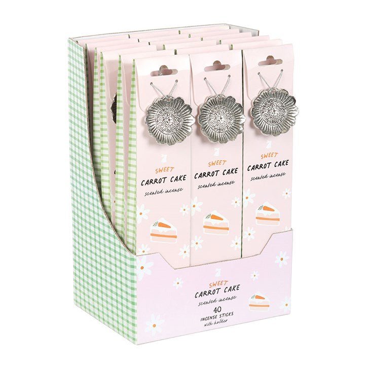 Set of 18 Carrot Cake Incense Stick Gift Sets in Display | Inspired Creative Gifts | UK Supplier
