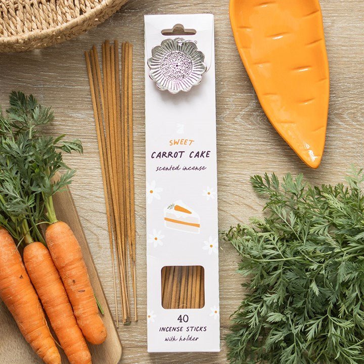 Set of 18 Carrot Cake Incense Stick Gift Sets in Display | Inspired Creative Gifts | UK Supplier