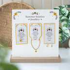 Set of 18 Summer Solstice Jewellery Pieces on Display | Inspired Creative Gifts | UK Supplier