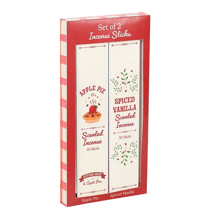 Set of 2 Apple Pie and Spiced Vanilla Incense Stick Packs | Inspired Creative Gifts | UK Supplier