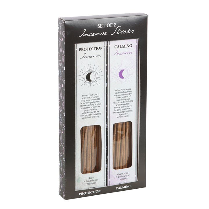 Set of 2 Calming & Protection Incense Stick Sets | Inspired Creative Gifts | UK Supplier