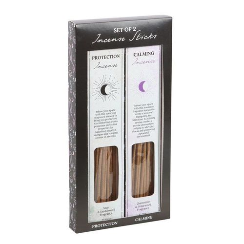 Set of 2 Calming & Protection Incense Stick Sets | Inspired Creative Gifts | UK Supplier