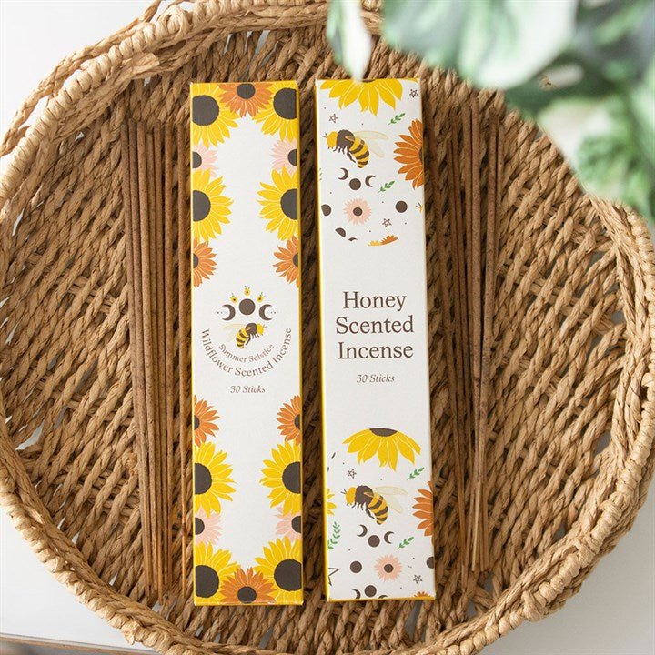 Set of 2 Honey and Wildflower Incense Stick Packs | Inspired Creative Gifts | UK Supplier