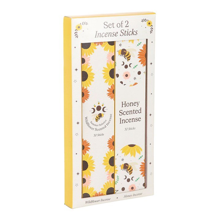 Set of 2 Honey and Wildflower Incense Stick Packs | Inspired Creative Gifts | UK Supplier