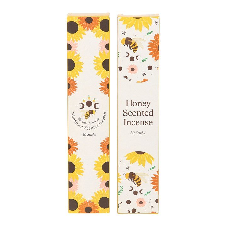 Set of 2 Honey and Wildflower Incense Stick Packs | Inspired Creative Gifts | UK Supplier