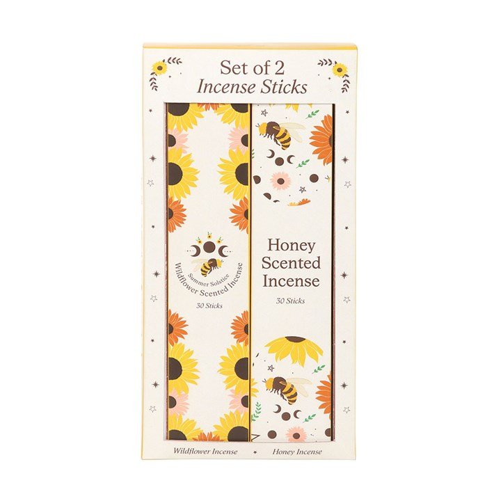 Set of 2 Honey and Wildflower Incense Stick Packs | Inspired Creative Gifts | UK Supplier