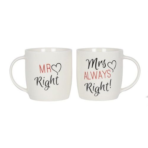 Set of 2 Mr & Mrs Mugs | Inspired Creative Gifts | UK Supplier