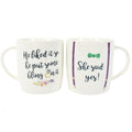 Set of 2 She Said Yes Mugs | Inspired Creative Gifts | UK Supplier