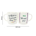 Set of 2 She Said Yes Mugs | Inspired Creative Gifts | UK Supplier