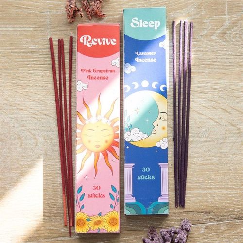Set of 2 Sleep & Revive Incense Stick Sets | Inspired Creative Gifts | UK Supplier