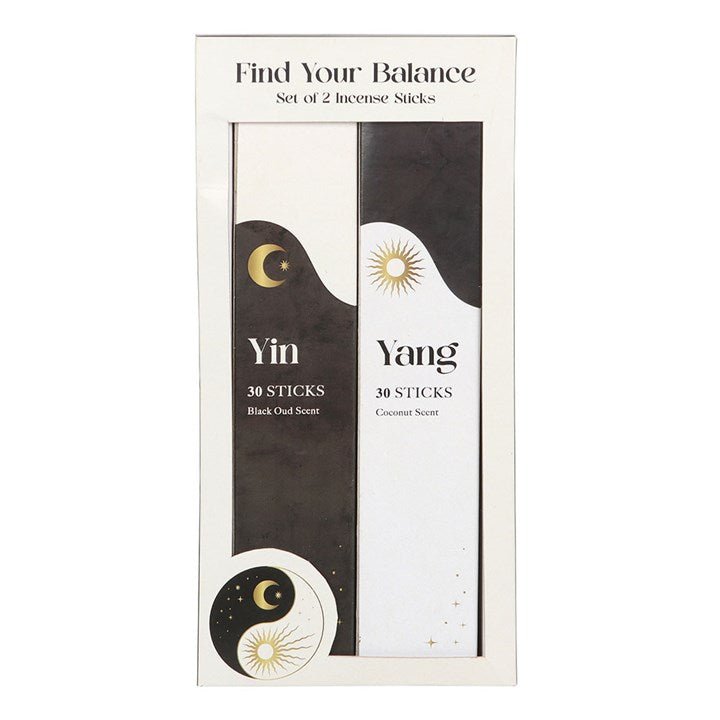 Set of 2 Yin Yang Incense Stick Packs | Inspired Creative Gifts | UK Supplier