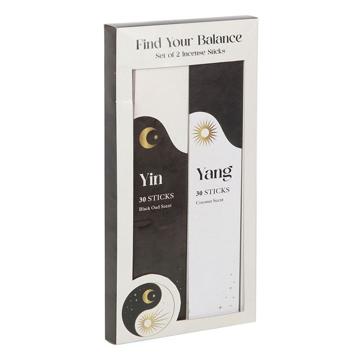 Set of 2 Yin Yang Incense Stick Packs | Inspired Creative Gifts | UK Supplier