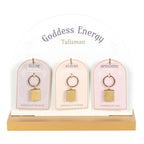 Set of 24 Goddess Talisman Keyrings on Display | Inspired Creative Gifts | UK Supplier
