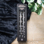 Set of 3 Black Magic Pentagram Taper Candles | Inspired Creative Gifts | UK Supplier