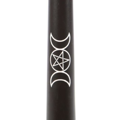 Set of 3 Black Magic Triple Moon Taper Candles | Inspired Creative Gifts | UK Supplier