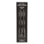 Set of 3 Black Magic Triple Moon Taper Candles | Inspired Creative Gifts | UK Supplier