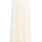 Set of 3 Carrot Patch Daisy Taper Candles | Inspired Creative Gifts | UK Supplier