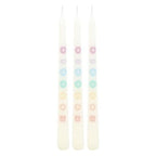 Set of 3 Chakra Balancing Taper Dinner Candles | Inspired Creative Gifts | UK Supplier