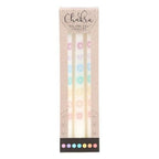 Set of 3 Chakra Balancing Taper Dinner Candles | Inspired Creative Gifts | UK Supplier