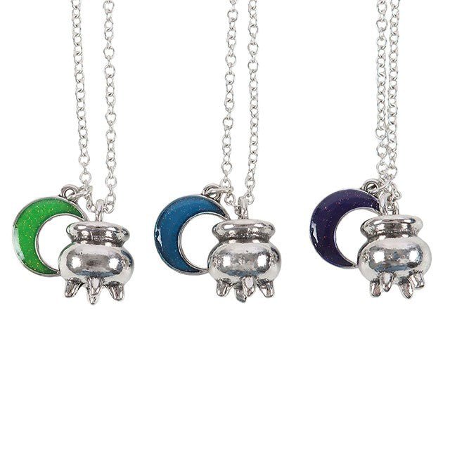 Set of 3 Coven Sisters Cauldron Charm Necklaces | Inspired Creative Gifts | UK Supplier