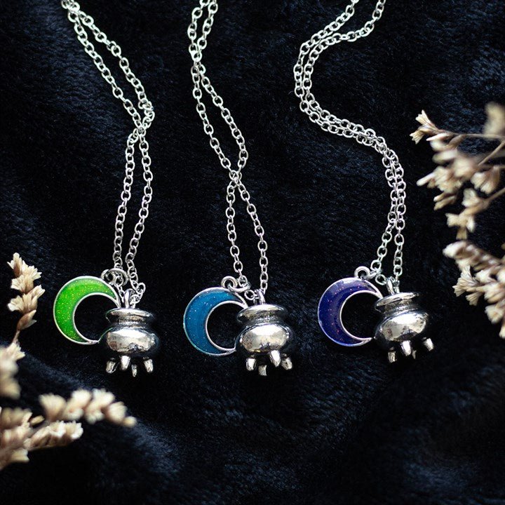 Set of 3 Coven Sisters Cauldron Charm Necklaces | Inspired Creative Gifts | UK Supplier