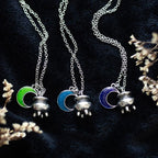Set of 3 Coven Sisters Cauldron Charm Necklaces | Inspired Creative Gifts | UK Supplier