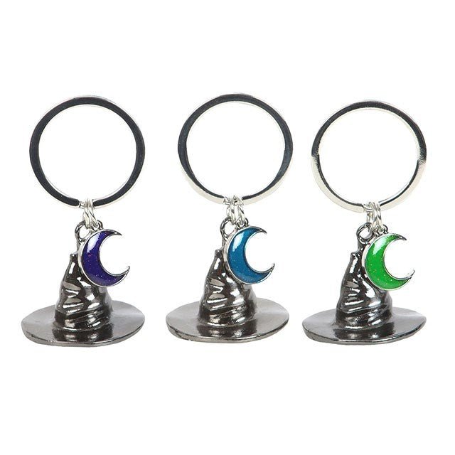 Set of 3 Coven Sisters Witch Hat Keyrings | Inspired Creative Gifts | UK Supplier
