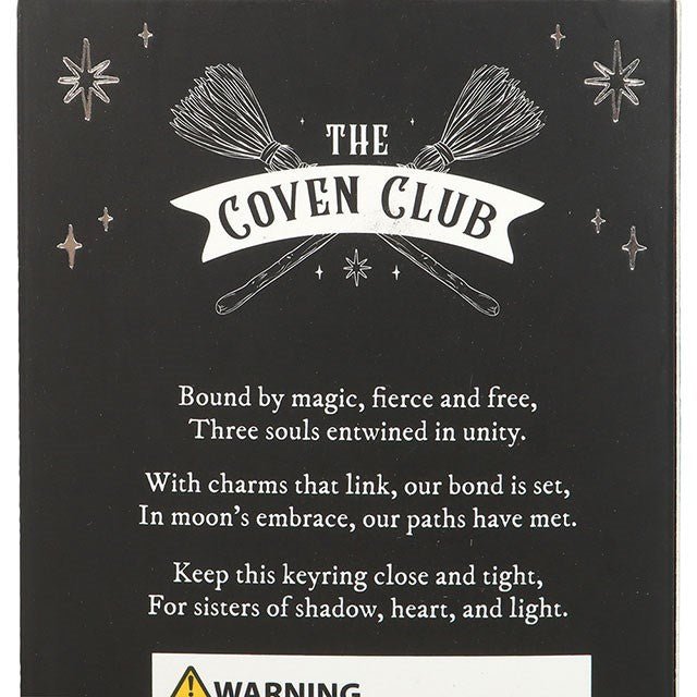 Set of 3 Coven Sisters Witch Hat Keyrings | Inspired Creative Gifts | UK Supplier