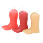 Set of 3 Cowboy Boot Candles | Inspired Creative Gifts | UK Supplier