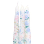 Set of 3 Ditsy Floral Taper Candles | Inspired Creative Gifts | UK Supplier