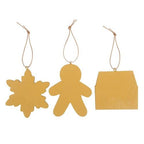 Set of 3 Hanging Gingerbread Decorations | Inspired Creative Gifts | UK Supplier