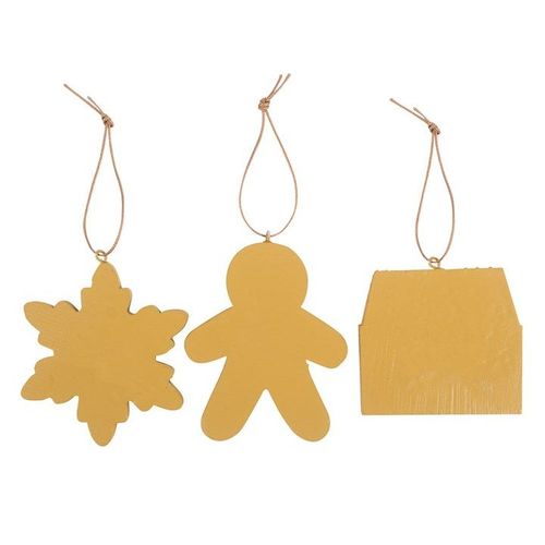 Set of 3 Hanging Gingerbread Decorations | Inspired Creative Gifts | UK Supplier