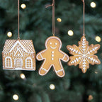 Set of 3 Hanging Gingerbread Decorations | Inspired Creative Gifts | UK Supplier