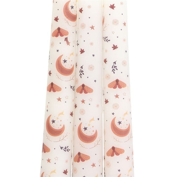 Set of 3 Harvest Moon Taper Candles | Inspired Creative Gifts | UK Supplier