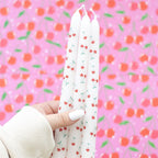 Set of 3 Heart Cherry Taper Candles | Inspired Creative Gifts | UK Supplier