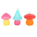 Set of 3 Mushroom Shaped Candles | Inspired Creative Gifts | UK Supplier
