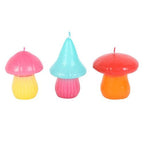 Set of 3 Mushroom Shaped Candles | Inspired Creative Gifts | UK Supplier