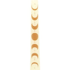 Set of 3 Off White Moon Phases Taper Dinner Candles | Inspired Creative Gifts | UK Supplier