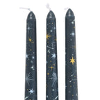 Set of 3 Starry Night Taper Candles | Inspired Creative Gifts | UK Supplier